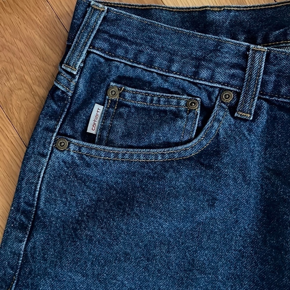 Carhartt NWT Relaxed Fit Work Dungaree Size 42x30… - image 3